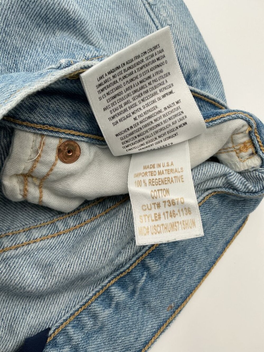 Citizens Of Humanity 'Annina' Blue Cotton Denim Jean Size 23 - Picture 5 of 5